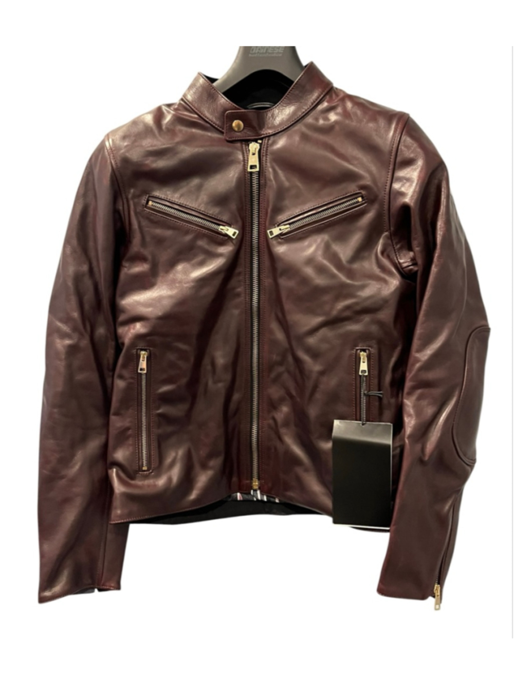 Dainese NWT Patina72 Settantadue Armored Cordovan Leather Jacket Size 50 Med USA